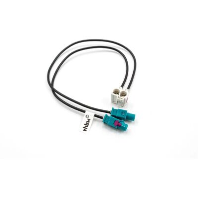 vhbw Audi VW RNS510 RNS310 RNS-E Fakra Adapter Cable - Car Radio - 20cm vhbw Audi VW RNS510 RNS310 RNS-E Fakra Adapter Cable - Car Radio - 20cm