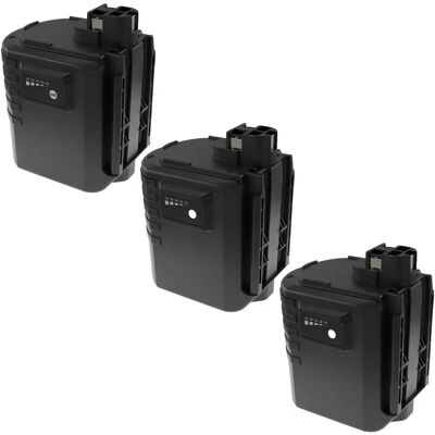 EXTENSILO 3x Ersatzbatterien für Bosch 2607335190, 2607335192, 2607335215, 2607335216 - Akku EXTENSILO 3x Ersatzbatterien für Bosch 2607335190, 2607335192, 2607335215, 2607335216 - Akku