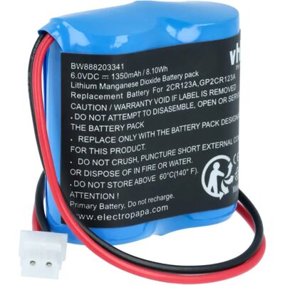 VHBW Visonic Motion Sensor Battery - 1350mAh 6V Li-MnO2 VHBW Visonic Motion Sensor Battery - 1350mAh 6V Li-MnO2