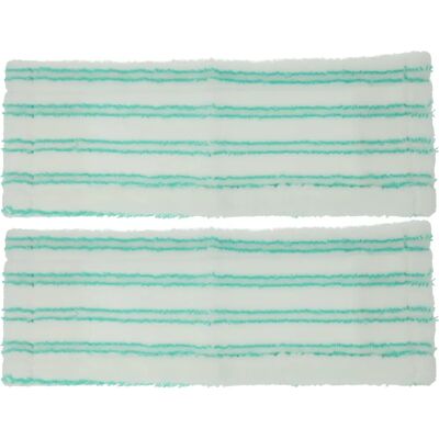 vhbw Leifheit Easy Spray XL Microfiber Mop Covers - White/Green vhbw Leifheit Easy Spray XL Microfiber Mop Covers - White/Green