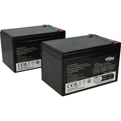 Vhbw - 2x Batería reemplaza APC AGM07, RBC52 para UPS - 12000mAh, 12V, AGM Vhbw - 2x Batería reemplaza APC AGM07, RBC52 para UPS - 12000mAh, 12V, AGM