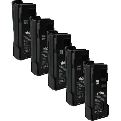 vhbw 5x Battery for Motorola Radios - High Capacity Li-ion vhbw 5x Battery for Motorola Radios - High Capacity Li-ion
