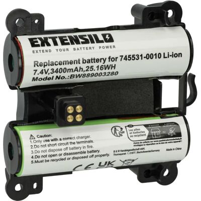 EXTENSILO Batería - Alta Capacidad, Compatible con Bose 071478, 078068 EXTENSILO Batería - Alta Capacidad, Compatible con Bose 071478, 078068