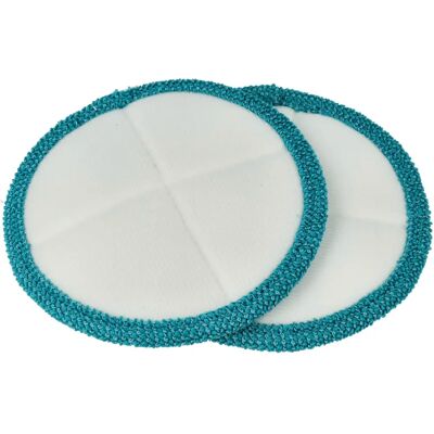 vhbw 2x Mikrofaser Mop Cover für Clean Maxx 360 - Wiederverwendbar, Türkis vhbw 2x Mikrofaser Mop Cover für Clean Maxx 360 - Wiederverwendbar, Türkis