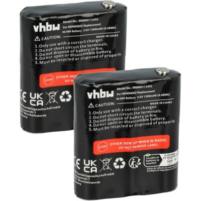 vhbw Motorola Walkie Talkie Battery - 1300mAh NiMH Replacement vhbw Motorola Walkie Talkie Battery - 1300mAh NiMH Replacement