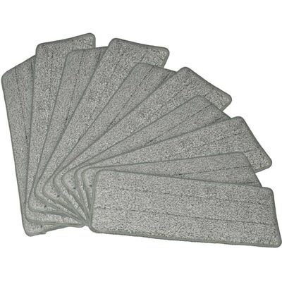 vhbw 10x Fundas de mopa para Clean Maxx 09996 - Cabezal de repuesto, Poliéster Gris Blanco vhbw 10x Fundas de mopa para Clean Maxx 09996 - Cabezal de repuesto, Poliéster Gris Blanco