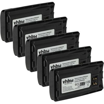 vhbw Batterie Motorola Radio - 5x 2100mAh Li-Ion - Compatible avec RMV2080 et plus vhbw Batterie Motorola Radio - 5x 2100mAh Li-Ion - Compatible avec RMV2080 et plus