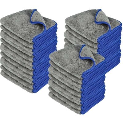 vhbw 30x Care Cloth for Car, Motorcycle - Microfibre Cloths 40 x 40 cm - Blue Dark Grey vhbw 30x Care Cloth for Car, Motorcycle - Microfibre Cloths 40 x 40 cm - Blue Dark Grey