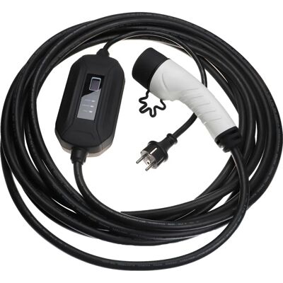 Cable de carga vhbw para Audi A3 A4 - 10m, Tipo 2, Schuko, 3.5kW Cable de carga vhbw para Audi A3 A4 - 10m, Tipo 2, Schuko, 3.5kW