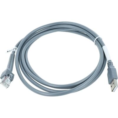 VHBW - Câble USB vers RJ45 Zebra DS3578/DS6878/DS8108/DS8178 - 3 m - gris - câble - Publicité VHBW - Câble USB vers RJ45 Zebra DS3578/DS6878/DS8108/DS8178 - 3 m - gris - câble - Publicité