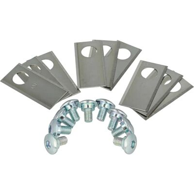 vhbw 9x Replacement Lawn Mower Blade - Scheppach Compatible - Silver vhbw 9x Replacement Lawn Mower Blade - Scheppach Compatible - Silver