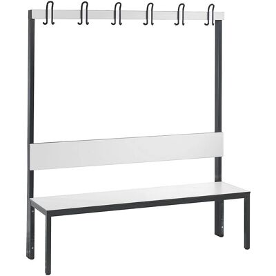 C+P Umkleidebank BASIC PLUS - Wandmontage, Weiß C+P Umkleidebank BASIC PLUS - Wandmontage, Weiß
