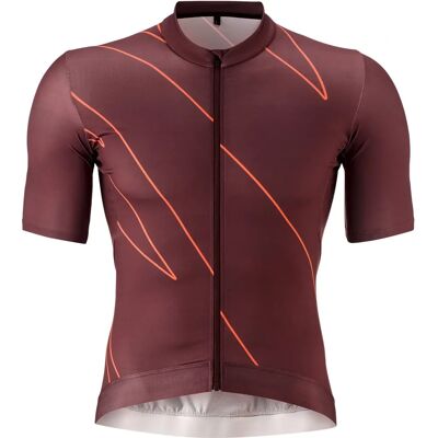 Gonso - Road Jersey Print M - Rotbraun - S - cycling jersey Gonso - Road Jersey Print M - Rotbraun - S - cycling jersey