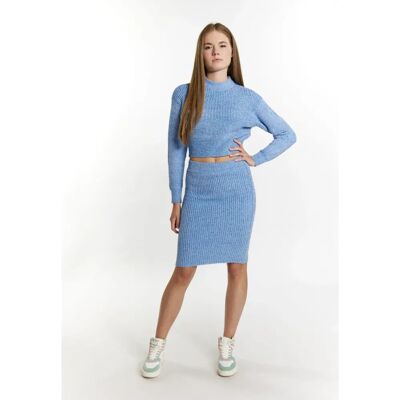 Mymo Himmelblau XL Cropped Trui - Trui Mymo Himmelblau XL Cropped Trui - Trui