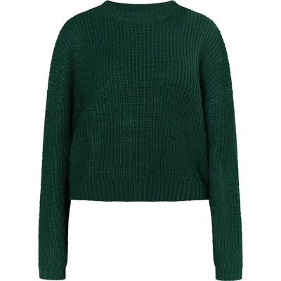 Mymo Damen Dunkelgrün XS Strickpullover - Sweater Mymo Damen Dunkelgrün XS Strickpullover - Sweater