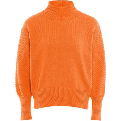 Mymo Jumper Dames oranje - Pullover trui Mymo Jumper Dames oranje - Pullover trui