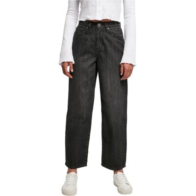 Urban Classics Dam Hög Midja Vida Lång Crop Jeans - Jeans Urban Classics Dam Hög Midja Vida Lång Crop Jeans - Jeans