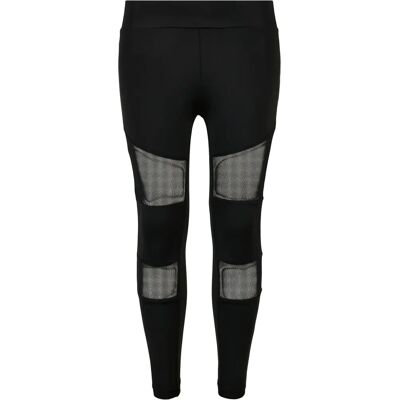 URBAN CLASSICS Leggings en mesh pour filles - Noir - Leggings URBAN CLASSICS Leggings en mesh pour filles - Noir - Leggings