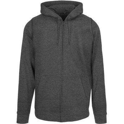 Build Your Brand Basic Zip Hoody - Sweat à capuche à zip complet, Gris, 5XL Build Your Brand Basic Zip Hoody - Sweat à capuche à zip complet, Gris, 5XL