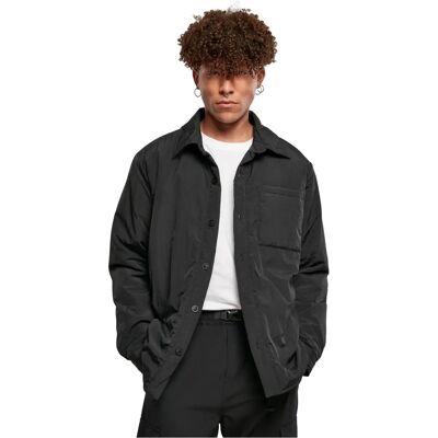 Urban Classics Herren Padded Nylon Shirt Jacket - Jacke Urban Classics Herren Padded Nylon Shirt Jacket - Jacke