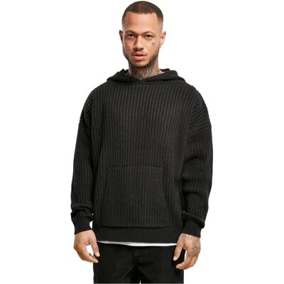 Urban Classics 5XL Ribbed Knit Hoodie - Bluzy z kapturem Urban Classics 5XL Ribbed Knit Hoodie - Bluzy z kapturem