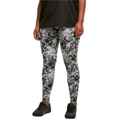 Urban Classics Dames 5XL Fading Allover Print Leggings - Leggings Urban Classics Dames 5XL Fading Allover Print Leggings - Leggings