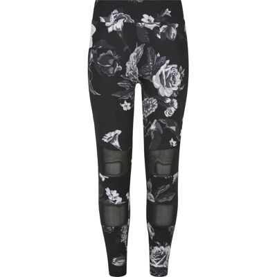 Urban Classics Leggings voor meisjes - Mesh AOP - Slim fit Urban Classics Leggings voor meisjes - Mesh AOP - Slim fit