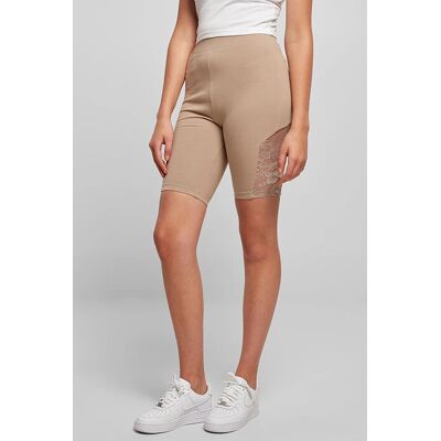 Urban Classics Shorts a Vita Alta con Inserto di Pizzo - Shorts Urban Classics Shorts a Vita Alta con Inserto di Pizzo - Shorts