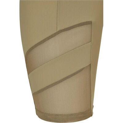 Urban Classics Damer - CYCLE Tech Mesh Høj Talje Shorts Khaki XL Urban Classics Damer - CYCLE Tech Mesh Høj Talje Shorts Khaki XL