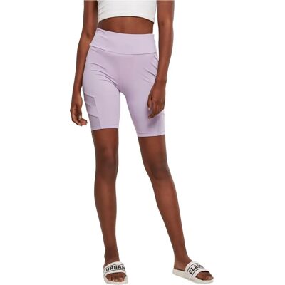 Urban Classics Damskie Wysoka Talia Mesh Szorty - Shorts Urban Classics Damskie Wysoka Talia Mesh Szorty - Shorts