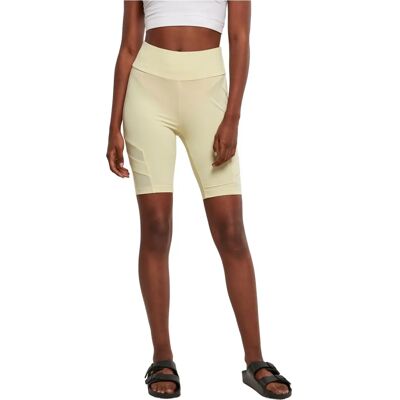 Urban Classics Damskie wysokie talii mesh szorty - Shorts Urban Classics Damskie wysokie talii mesh szorty - Shorts