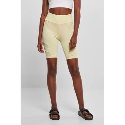 Urban Classics Dames Hoge Taille Mesh Fietsshorts - Shorts Urban Classics Dames Hoge Taille Mesh Fietsshorts - Shorts
