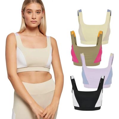 Urban Classics Ladies Color Block Bra - Sports Bra Urban Classics Ladies Color Block Bra - Sports Bra