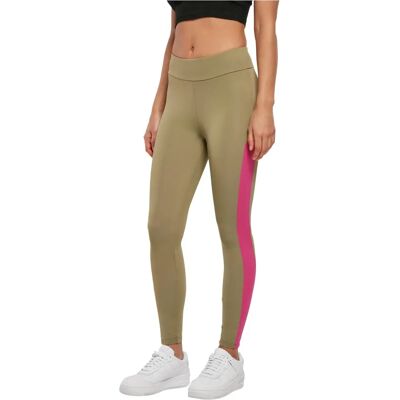 Urban Classics Dam Leggings med Hög Midja och Färgblock - Leggings Urban Classics Dam Leggings med Hög Midja och Färgblock - Leggings