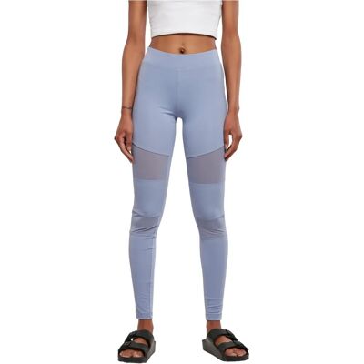 Urban Classics Model L Niebieskie techniczne legginsy z siatki - Leggings Urban Classics Model L Niebieskie techniczne legginsy z siatki - Leggings