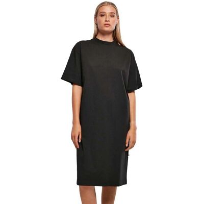 Urban Classics Damska Organiczna Długa Oversized Sukienka T-shirt (TB4792) - czarna Urban Classics Damska Organiczna Długa Oversized Sukienka T-shirt (TB4792) - czarna