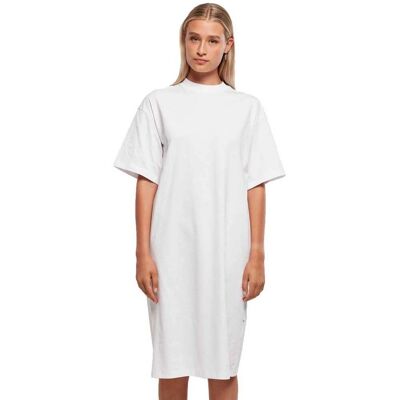 Urban Classics Damska Organiczna Długa Oversized Sukienka T-shirt (TB4792) - biała Urban Classics Damska Organiczna Długa Oversized Sukienka T-shirt (TB4792) - biała
