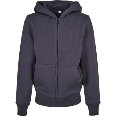 Build Your Brand Hoodie Basique Bio pour Enfants - Kids Organic Basic Zip Hoody Build Your Brand Hoodie Basique Bio pour Enfants - Kids Organic Basic Zip Hoody