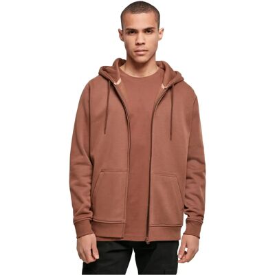 Build Your Brand Heavy Zip Hoody - Marron - Unisexe - M 2XL Build Your Brand Heavy Zip Hoody - Marron - Unisexe - M 2XL
