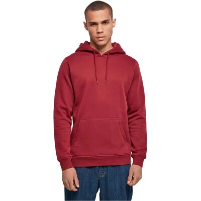 Build Your Brand Sweat à Capuche Lourde - Unisexe - Rouge - S - Publicité Build Your Brand Sweat à Capuche Lourde - Unisexe - Rouge - S - Publicité