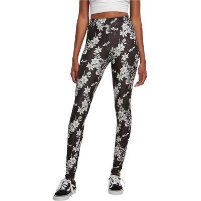 Urban Classics Ladies - Allover Print Jersey Leggings - Leggings Urban Classics Ladies - Allover Print Jersey Leggings - Leggings