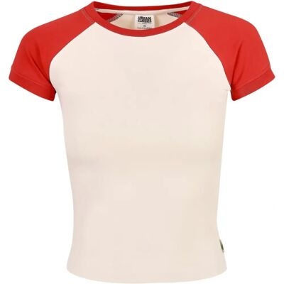 Urban Classics Damen Bio-Stretch Retro Baseballshirt - Baseball Shirt Urban Classics Damen Bio-Stretch Retro Baseballshirt - Baseball Shirt