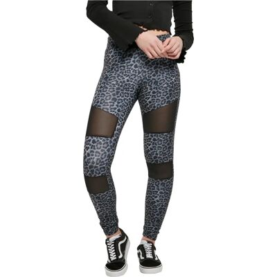 Leggings Urban Classics Damen Tech Mesh AOP - Leggings Leggings Urban Classics Damen Tech Mesh AOP - Leggings