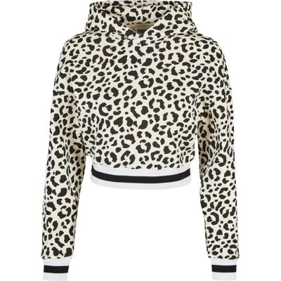 Urban Classics Damen Short AOP College Hoody - Hoodie Urban Classics Damen Short AOP College Hoody - Hoodie