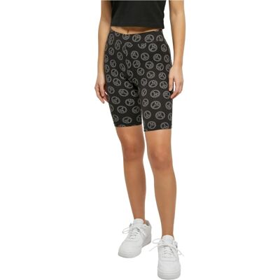 Urban Classics Damen Shorts de cyclisme doux AOP - Shorts Urban Classics Damen Shorts de cyclisme doux AOP - Shorts