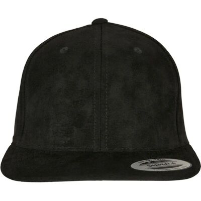 Flexfit Suede Leather Snapback Keps (6089SU) - svart Flexfit Suede Leather Snapback Keps (6089SU) - svart