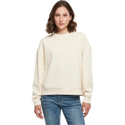 Build Your Brand BY212 Oversized Sweatshirt Hvid Sand - Sweatshirt Build Your Brand BY212 Oversized Sweatshirt Hvid Sand - Sweatshirt