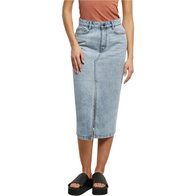 Jupe en denim midi Urban Classics pour femmes - Unicolore Jupe en denim midi Urban Classics pour femmes - Unicolore
