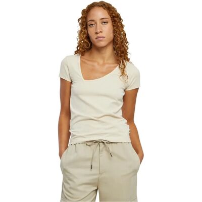 URBAN CLASSICS T-Shirt Organique à Encolure Asymétrique - T-Shirt URBAN CLASSICS T-Shirt Organique à Encolure Asymétrique - T-Shirt