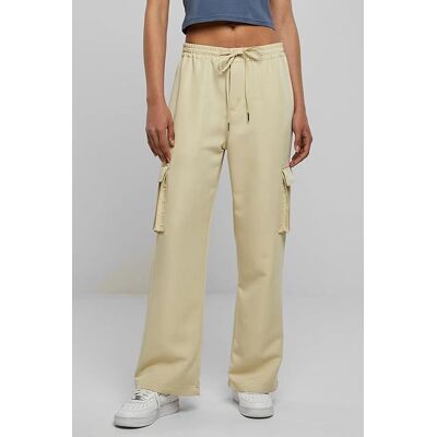 Spodnie cargo Urban Classics Damskie - Prosty Krój Beige L Spodnie cargo Urban Classics Damskie - Prosty Krój Beige L